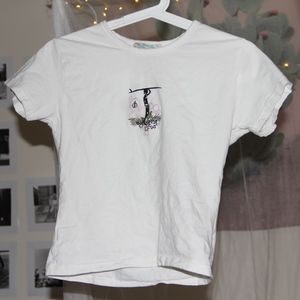 Small White Short Sleeve Tee